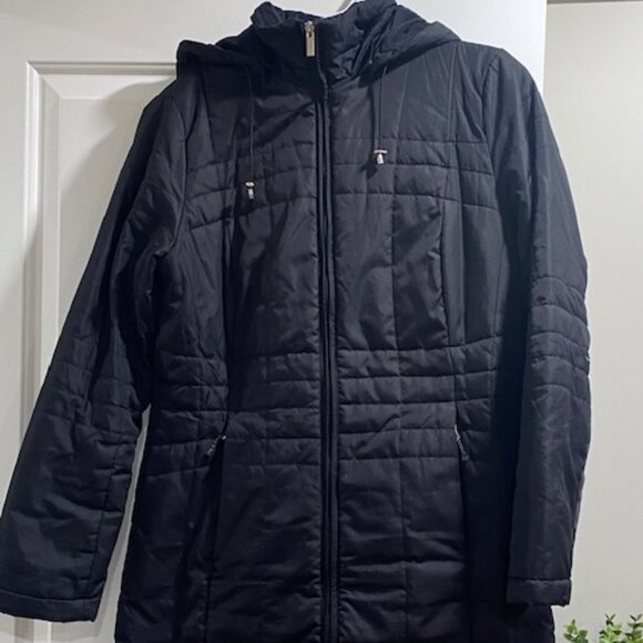 Lands End Women's Winter Coat Size Small 6-8 Black - Picture 1 of 8